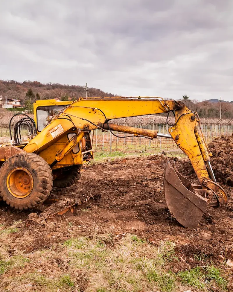 Illustration d'aménagement de terrain par Cédric Brunelière, entreprise de terrassement et travaux publics à Beaufou