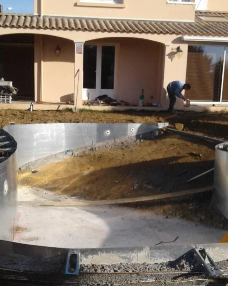 Photo de terrassement par Cédric Brunelière, entreprise de terrassement et travaux publics à Beaufou