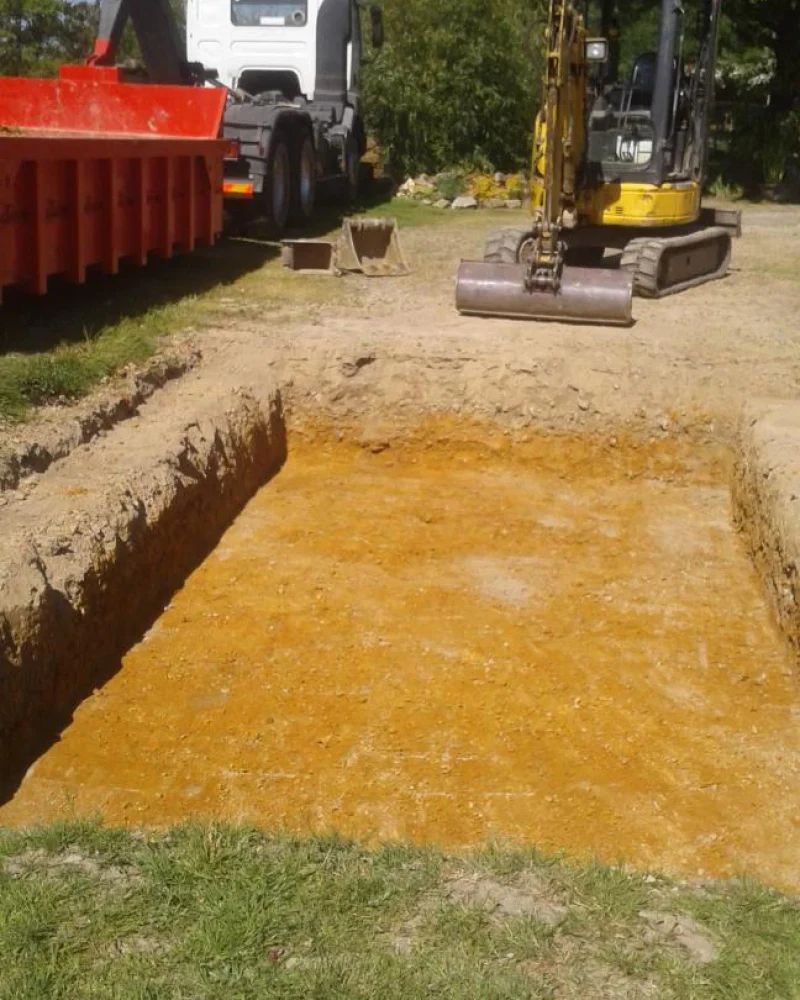 Photo de terrassement par Cédric Brunelière, entreprise de terrassement et travaux publics à Beaufou